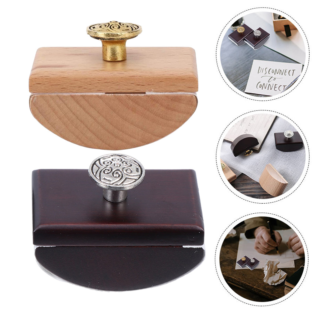 Ink Blotter Paper - 2Pcs Premium Wooden Rocker Blotter Ink