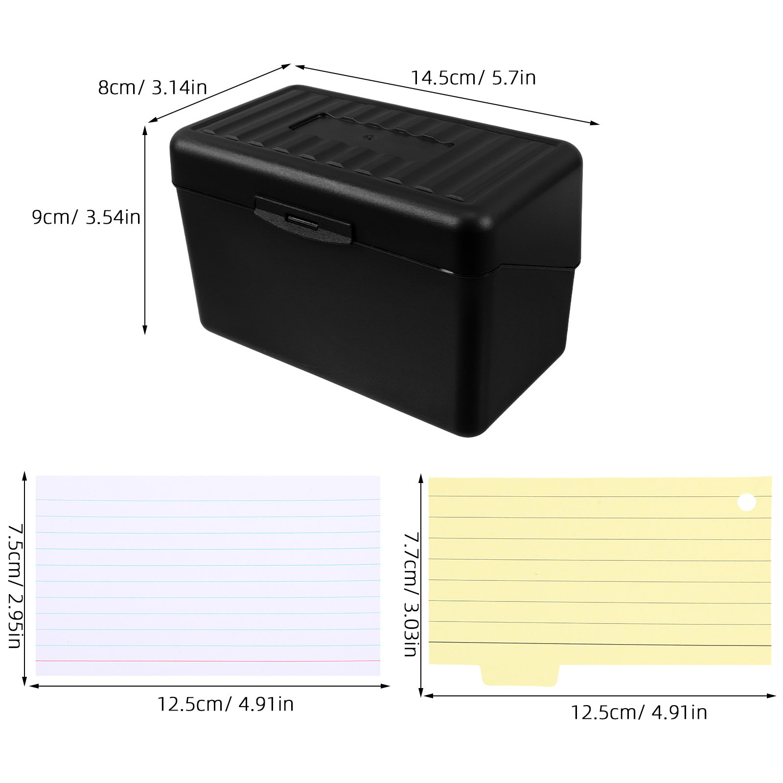 1Set Index Card Holder Organiz - Card Index Box recension och pris