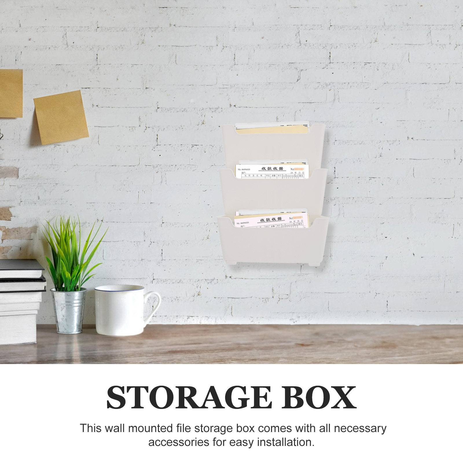 1Set Wall Mounted File Organiz - Magazine Holder Rack recension och pris