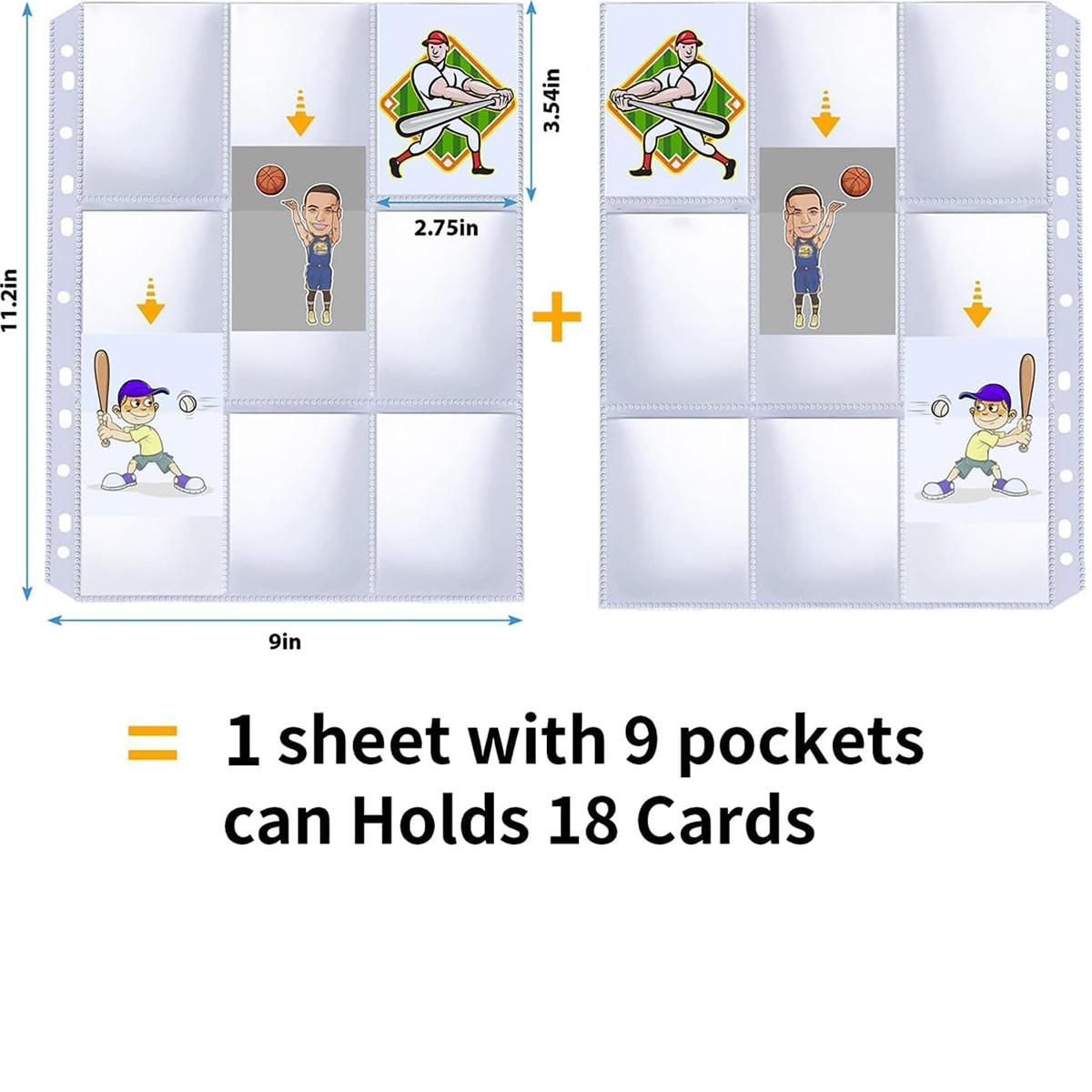 50 Pack 9 Pocket Card Sleeves  - Card Index Box recension och pris